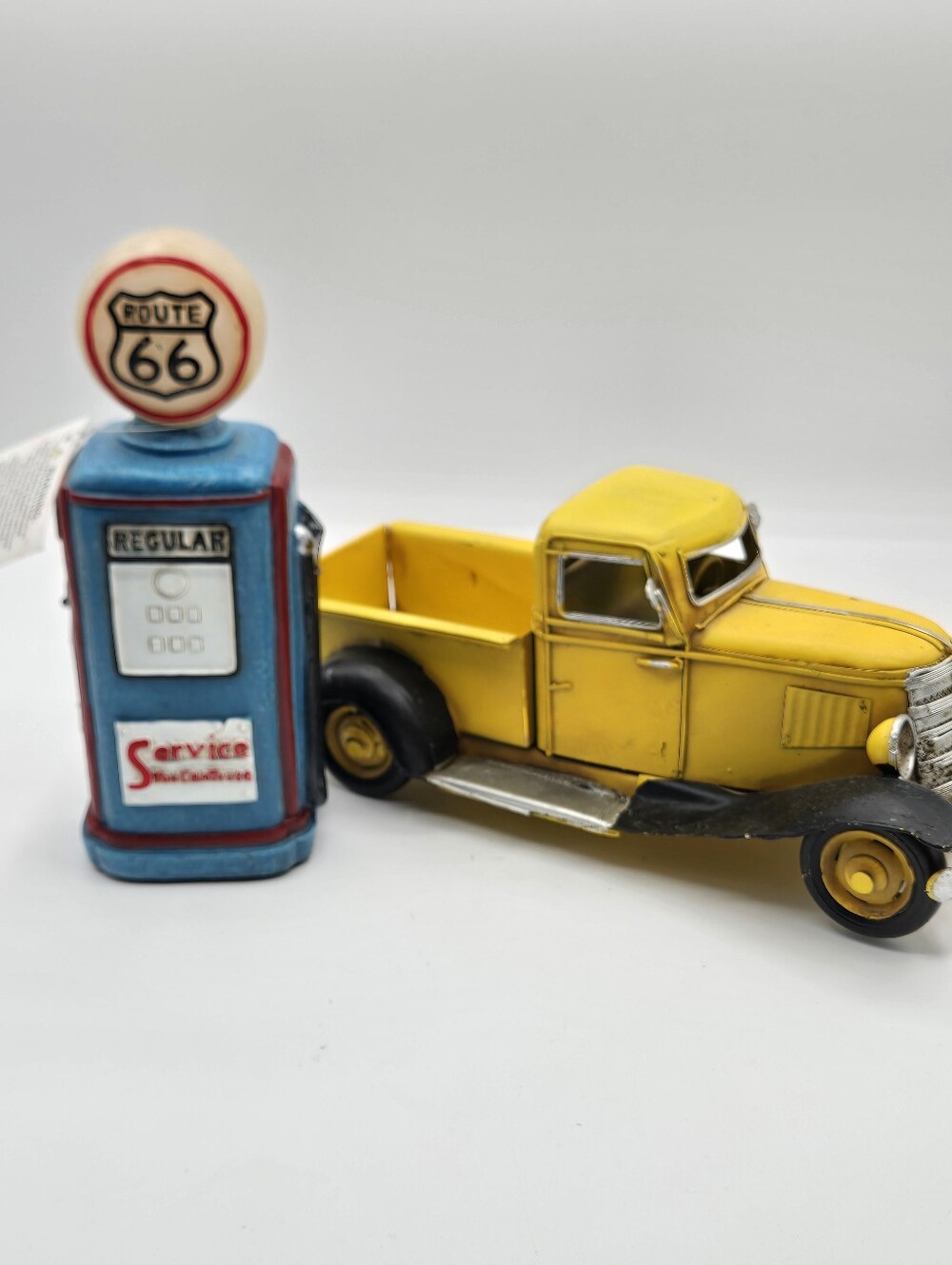 Hobby Lobby Vintage Style Truck & NWT Retro Vintage Style Gas Pump Lights Up
